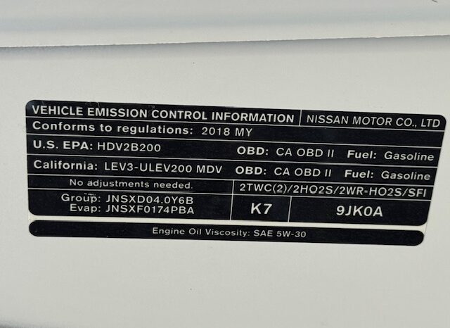 
								2018 Nissan NV2500 SV HIGH ROOF Cargo Van full									