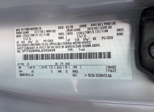 
								2020 Ford F250 Super Cab 4×4 Pickup full									