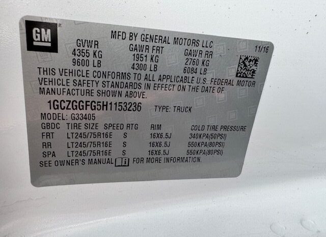 
								2017 Chevrolet Express 3500 Cargo Van full									