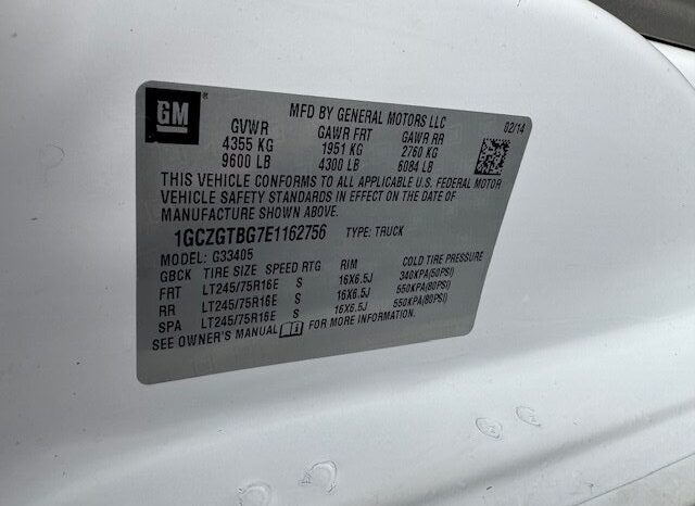 
								2014 Chevrolet Express 3500 Cargo Van full									