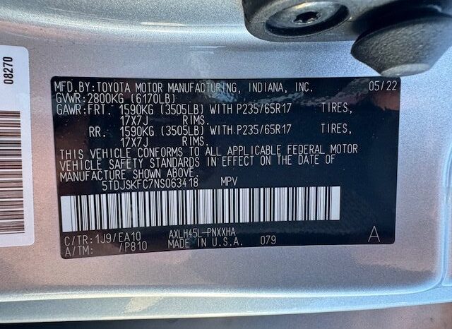 
								2022 Toyota Sienna XLE Plus AWD Minivan full									