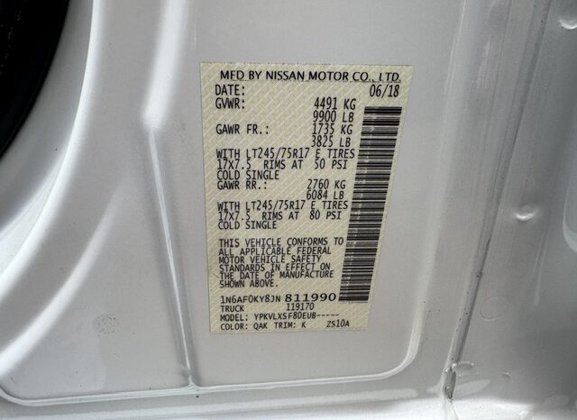 
								2018 Nissan NV3500 SV Cargo Van full									
