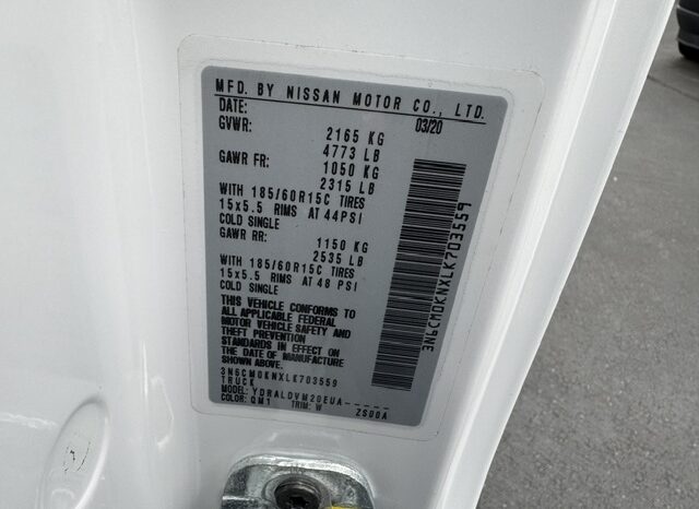 
								2020 Nissan NV200 Cargo Van full									