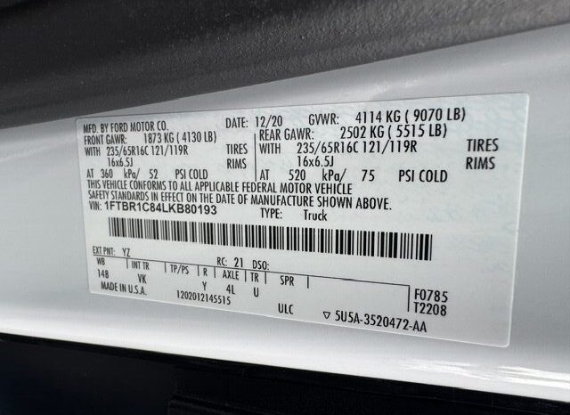 
								2020 Ford Transit 250 MEDIUM ROOF Cargo Van full									