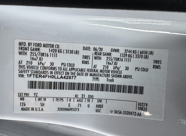 
								2020 Ford Ranger Crew Cab 4×4 Pickup full									