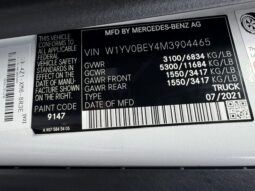 
										2021 Mercedes Metris Cargo Van full									