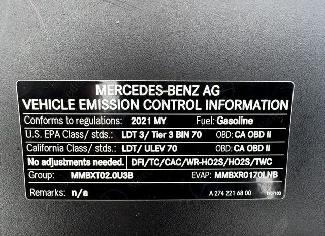 
								2021 Mercedes Metris Cargo Van full									