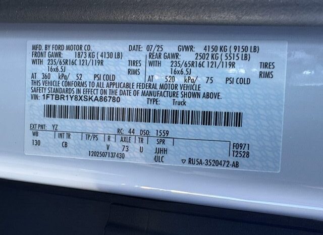 
								2025 Ford Transit 250 Cargo Van full									