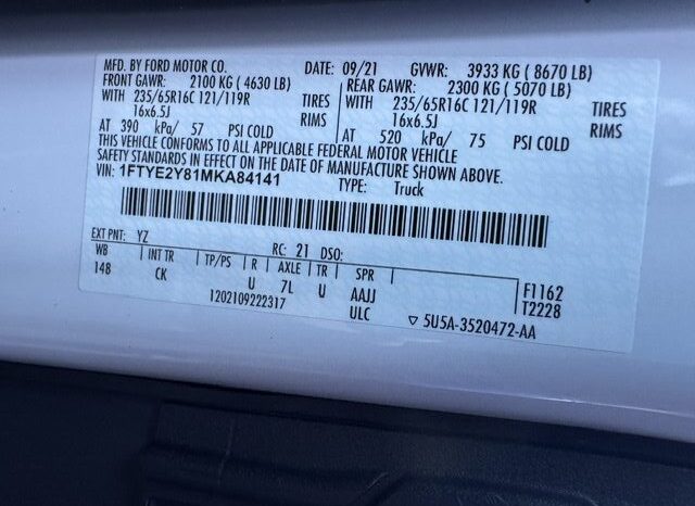 
								2021 Ford Transit 150 Cargo Van **AWD** full									